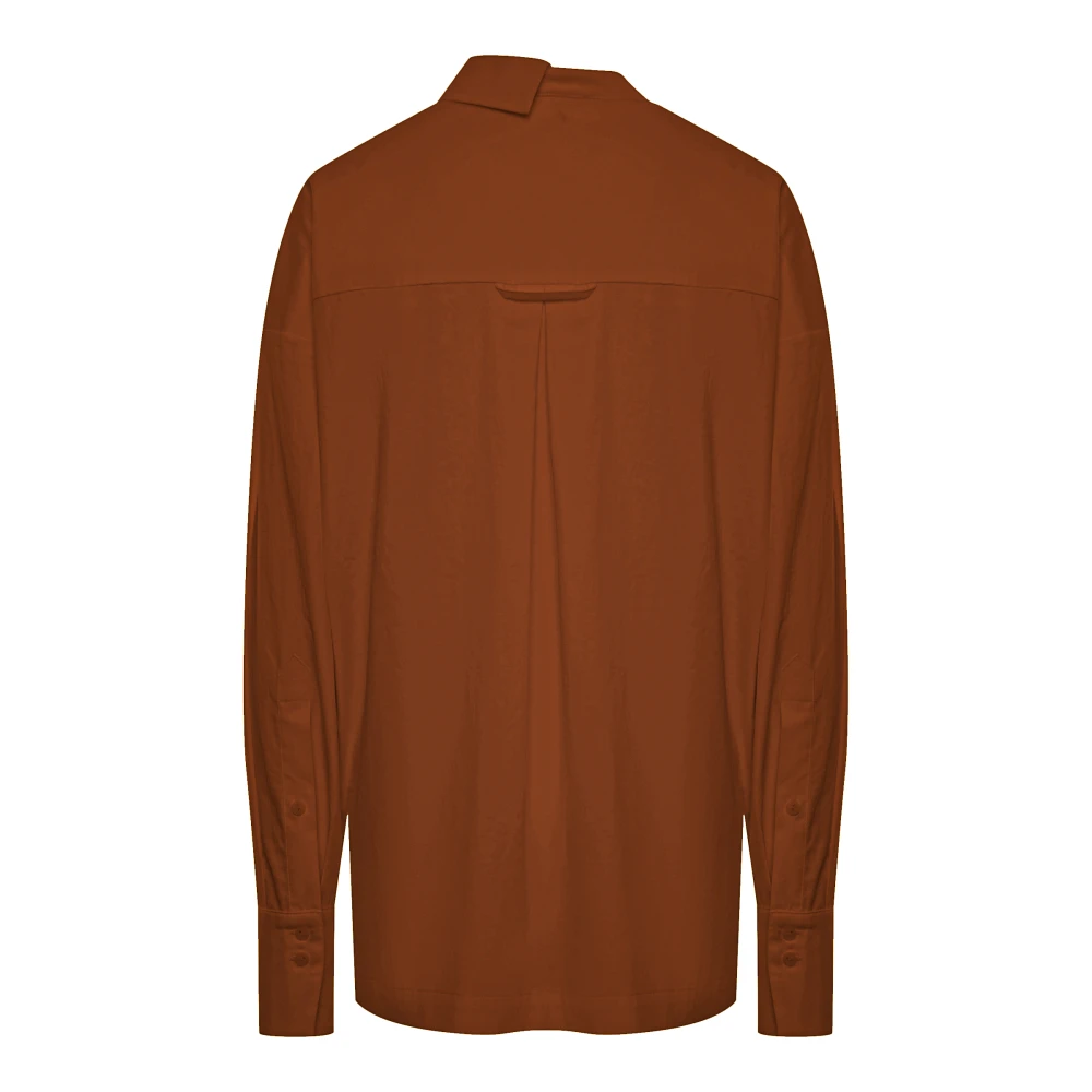 Блузка Microsoft (Цвет Кирпичный, Размер 44/S, Состав 100% хлопок)