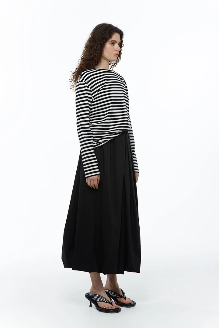 Лонгслив Dad's ( Цвет Чёрно-бело-серая полоска )