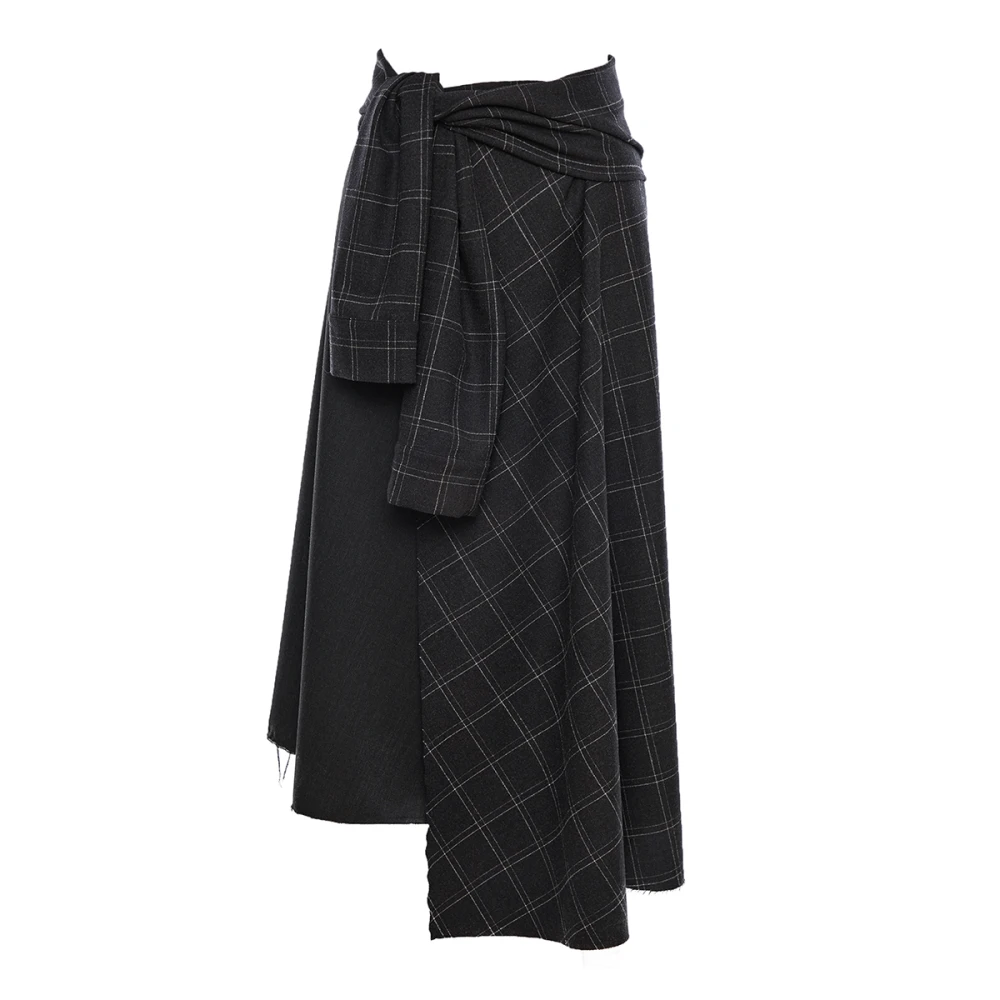 Юбка B2B ( Цвет Тёмно-синий в клетку  )