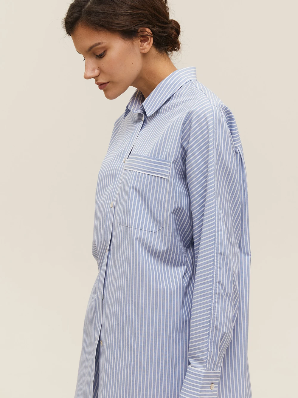 Костюм Atra (Цвет Голубой в полоску S, Размер, Состав 100% хлопок)