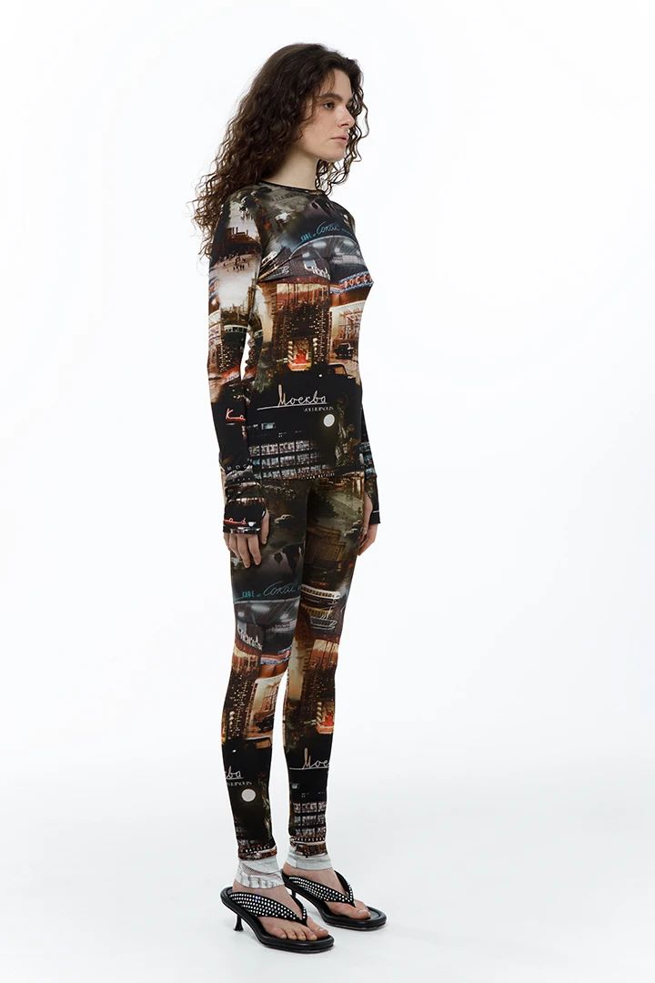 Лонгслив Uptown ( Цвет Принт Москва )