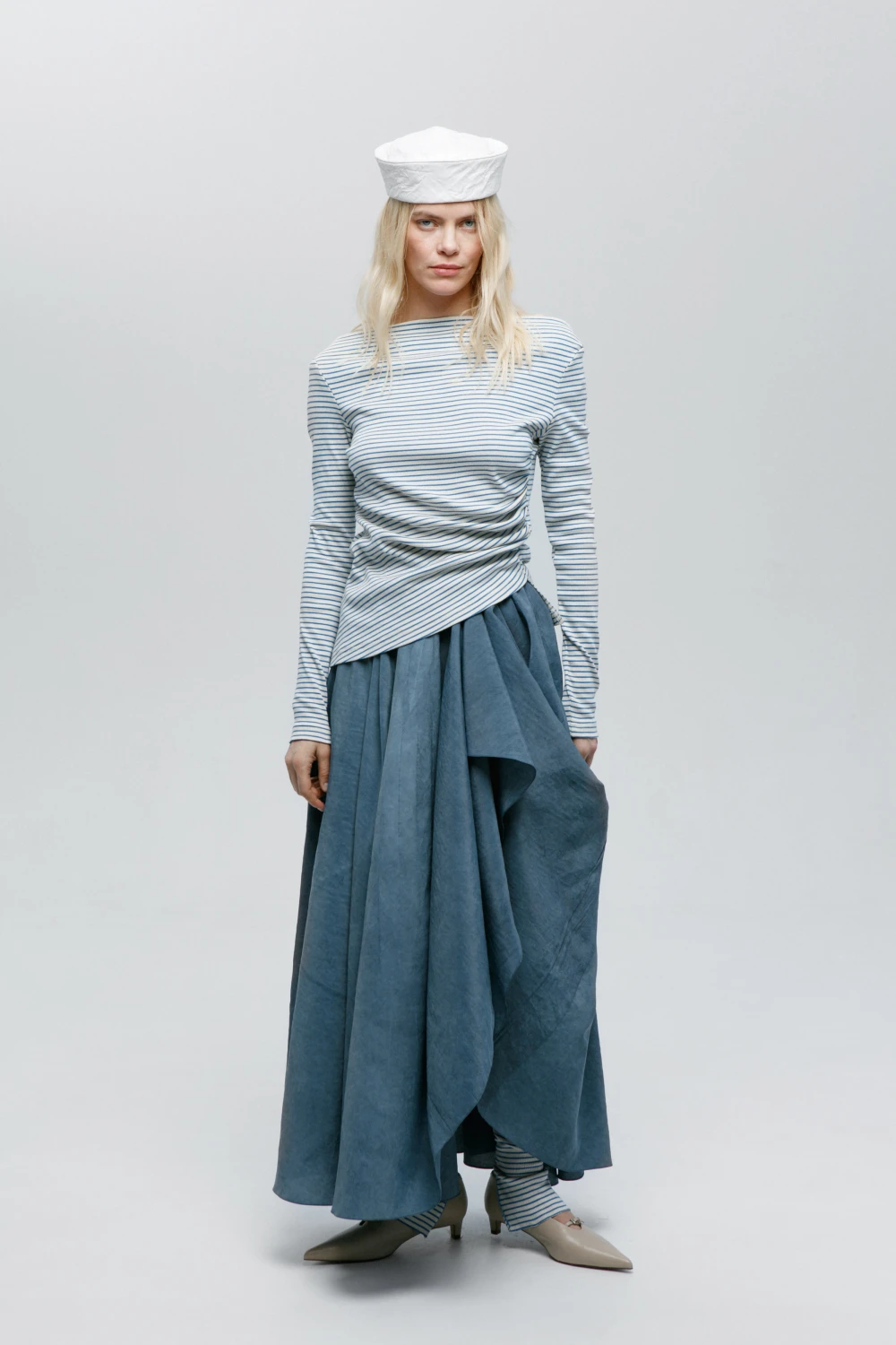 Лонгслив Myth (Цвет Синяя полоска, Размер 44/S, Состав 100% Хлопок)