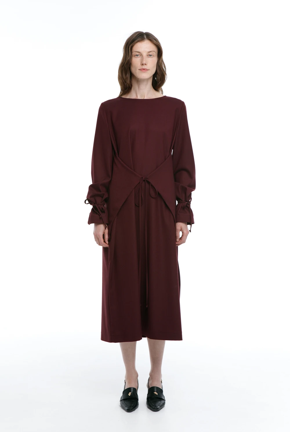 Платье Time Keeper (Цвет Бордовый, Размер 44/S, Состав 68% Полиэстер, 30% Вискоза, 2% Эластан)