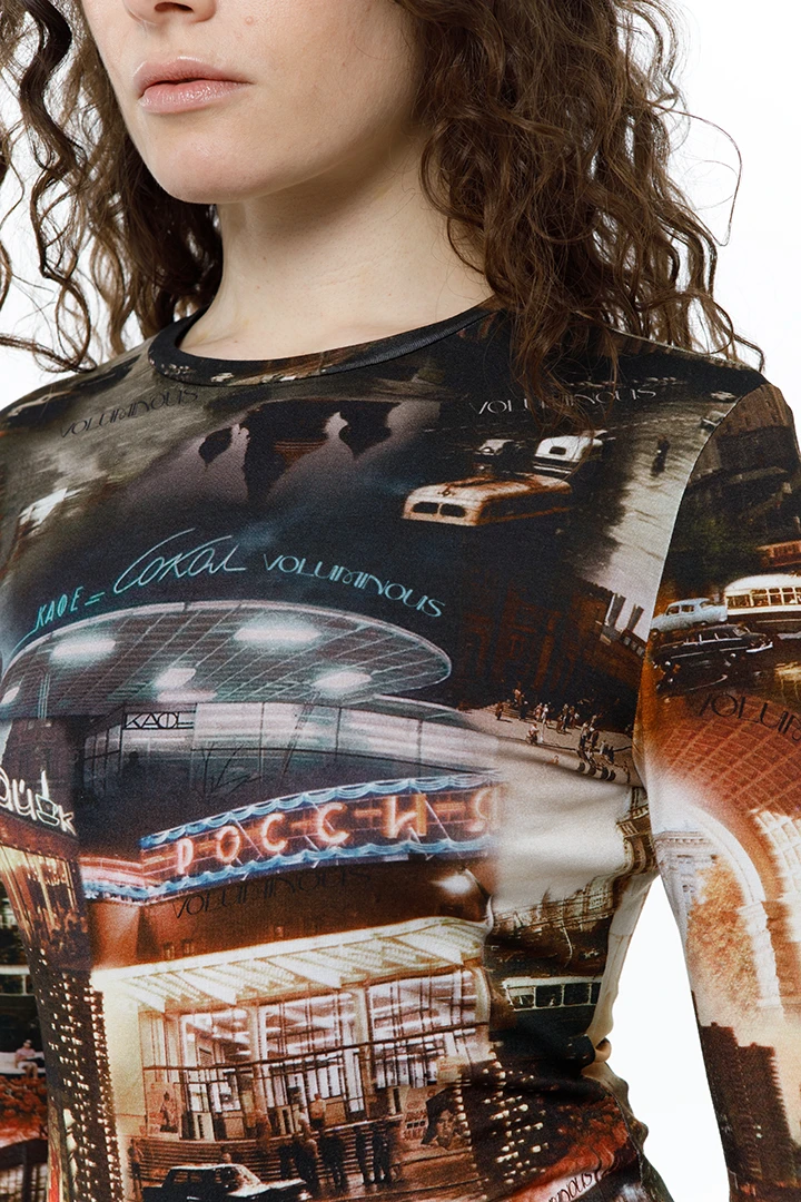 Лонгслив Uptown ( Цвет Принт Москва )