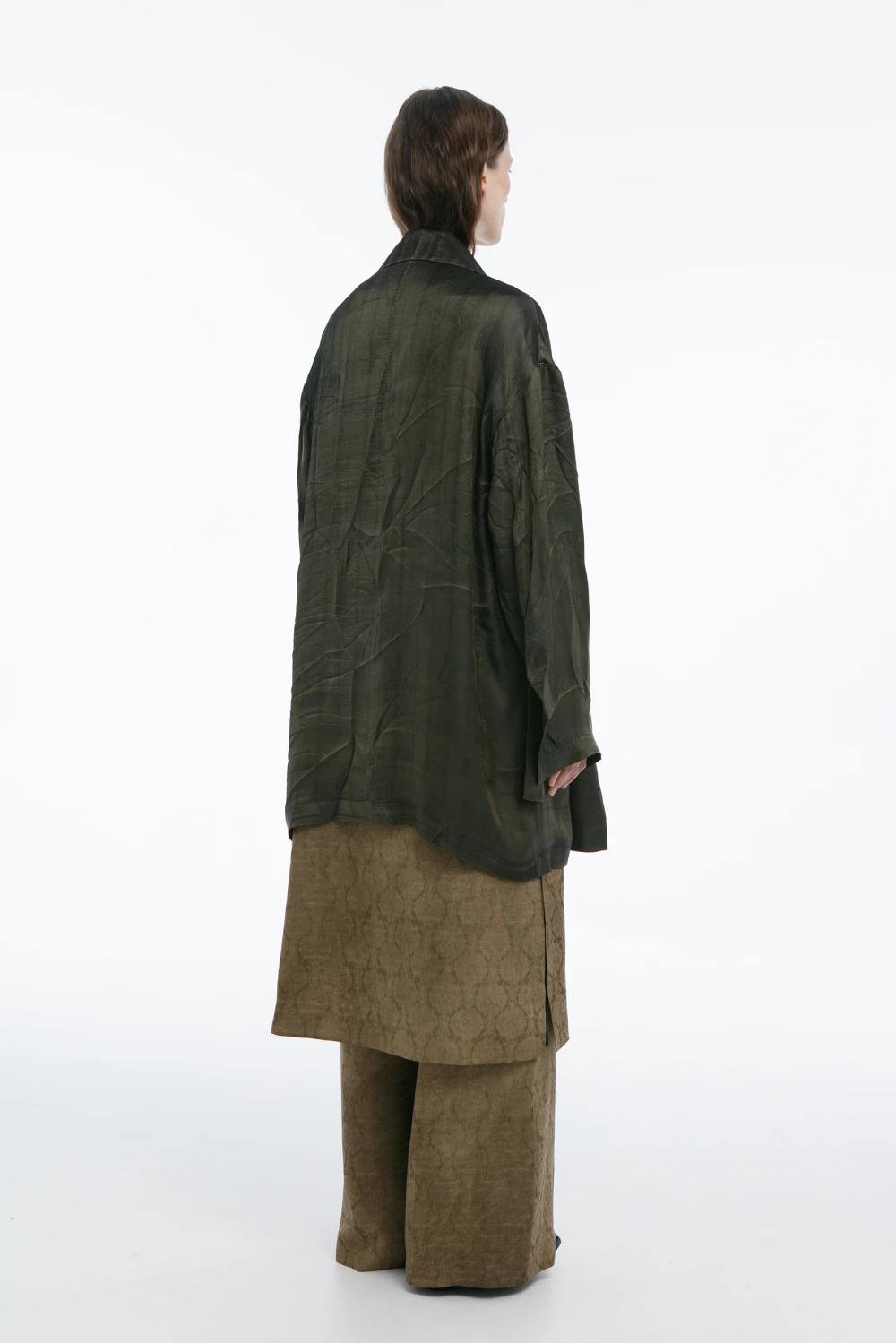 Жакет Cedar (Цвет Золотой в полоску, Размер S-M, Состав 50% ацетат, 50% купро)