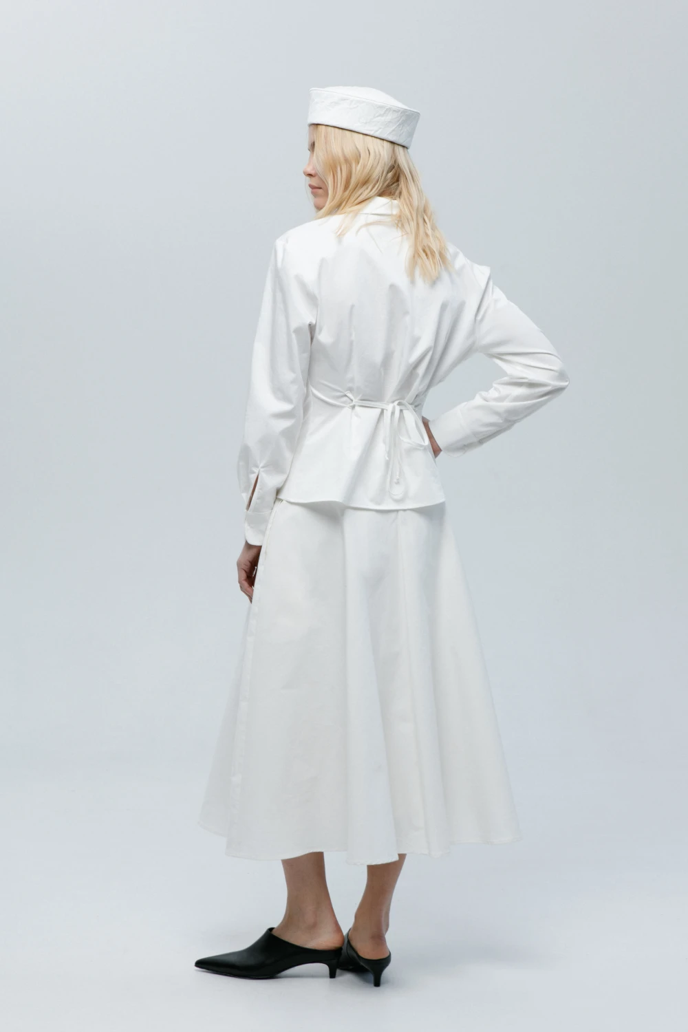 Блузка Base (Цвет Белый, Размер 44/S, Состав 65% Хлопок, 30% Полиэстер, 5% Эластан)