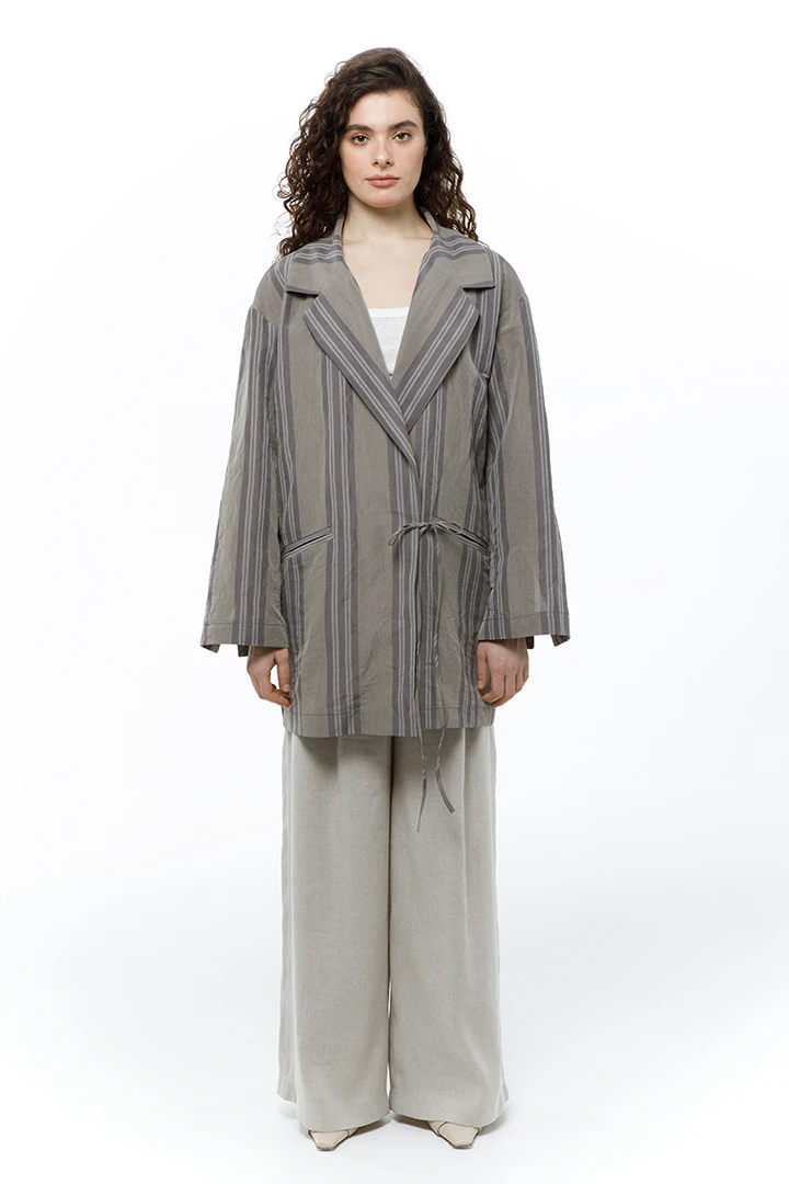 Жакет Untitled ( Цвет Серый в полоску )