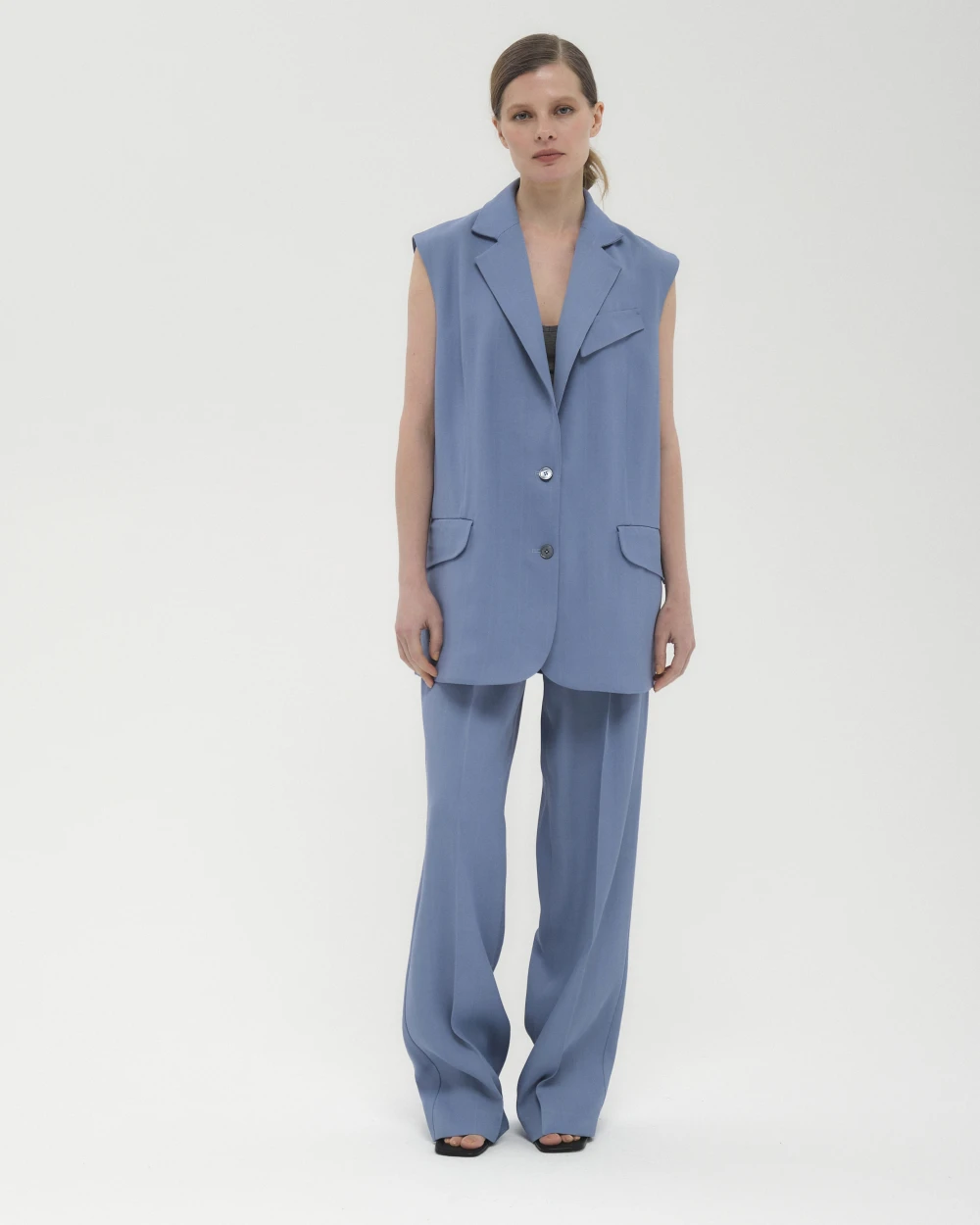 Жилет Sibil (Цвет Голубой, Размер 48/L, Состав 86% вискоза, 14% шерсть)