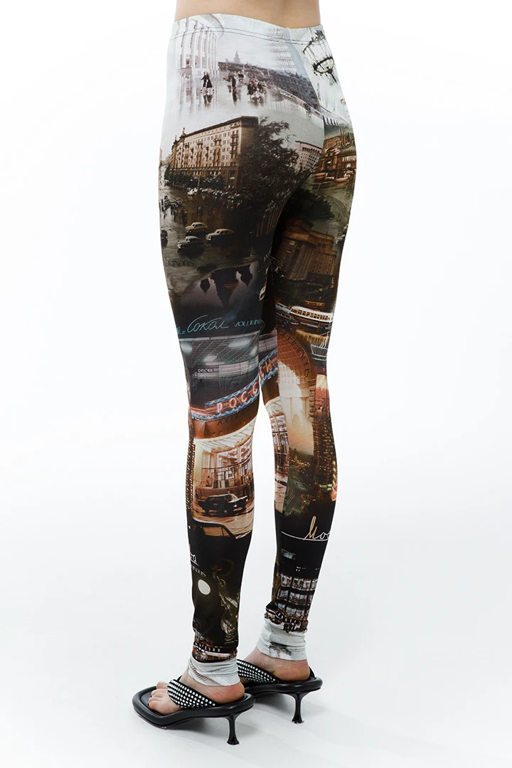 Леггинсы Downtown ( Цвет Принт Москва )