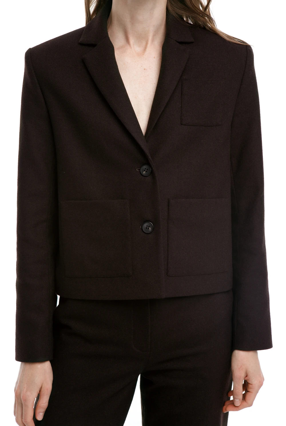 Жакет FOLK ( Цвет Горький шоколад )