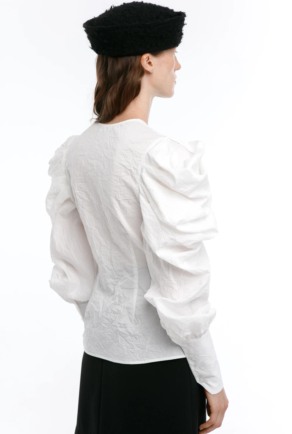 Блузка Nepman's Wife (Цвет Белый, Размер 44/S, Состав 65% хлопок, 35% полиэстер)