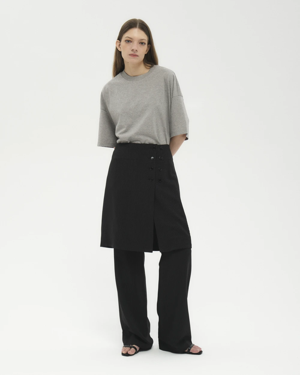 Юбка Amber (Цвет Чёрный в полоску, Размер 44/S)