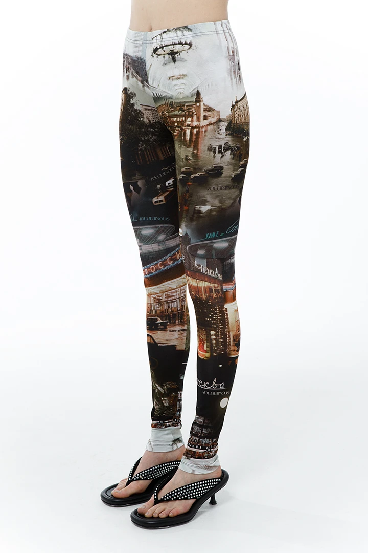Леггинсы Downtown ( Цвет Принт Москва )