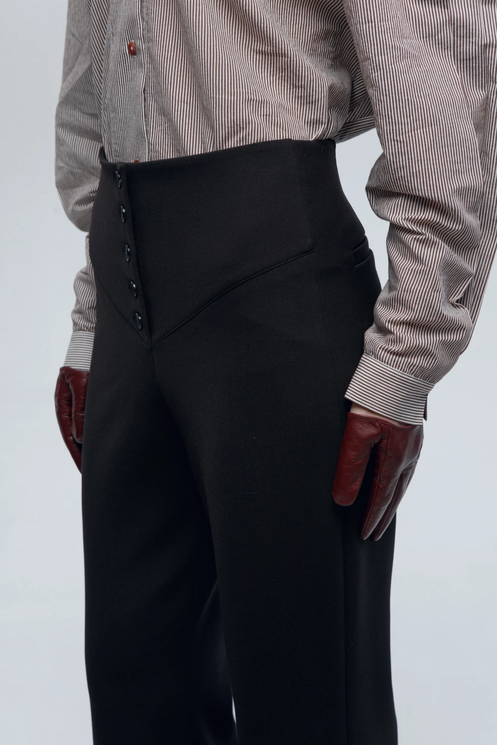 Брюки Bootcut (Цвет Горький шоколад, Размер 42/XS, Состав 64% Полиэстер, 27% Вискоза, 6% Хлопок, 3% Эластан)