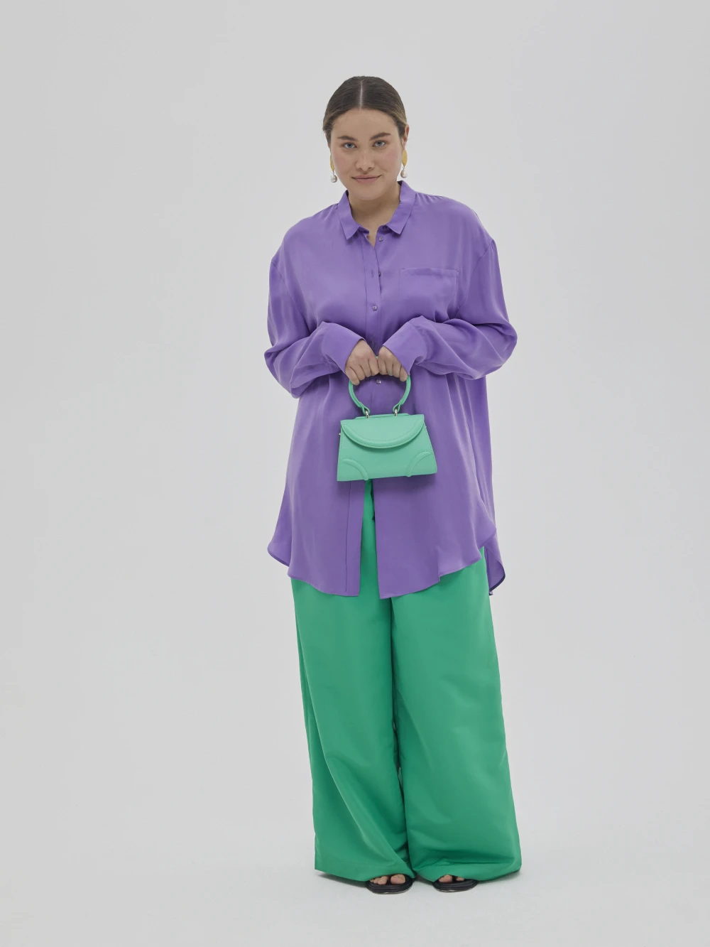 Рубашка Ruana (Цвет Фиолетовый, Размер S, Состав 65% купро, 35% вискоза)