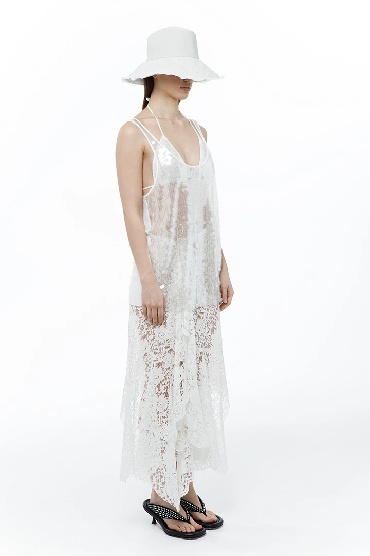 Юбка Veil (Цвет Белое-кружево, Размер S-M, Состав 70% вискоза, 25% хлопок, 5% полиамид)