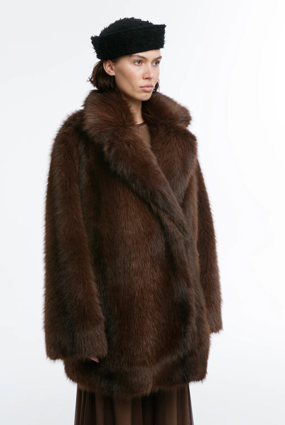 Шуба Radiance (Цвет Коричневый, Размер S-M, Состав 100 % полиэстер)
