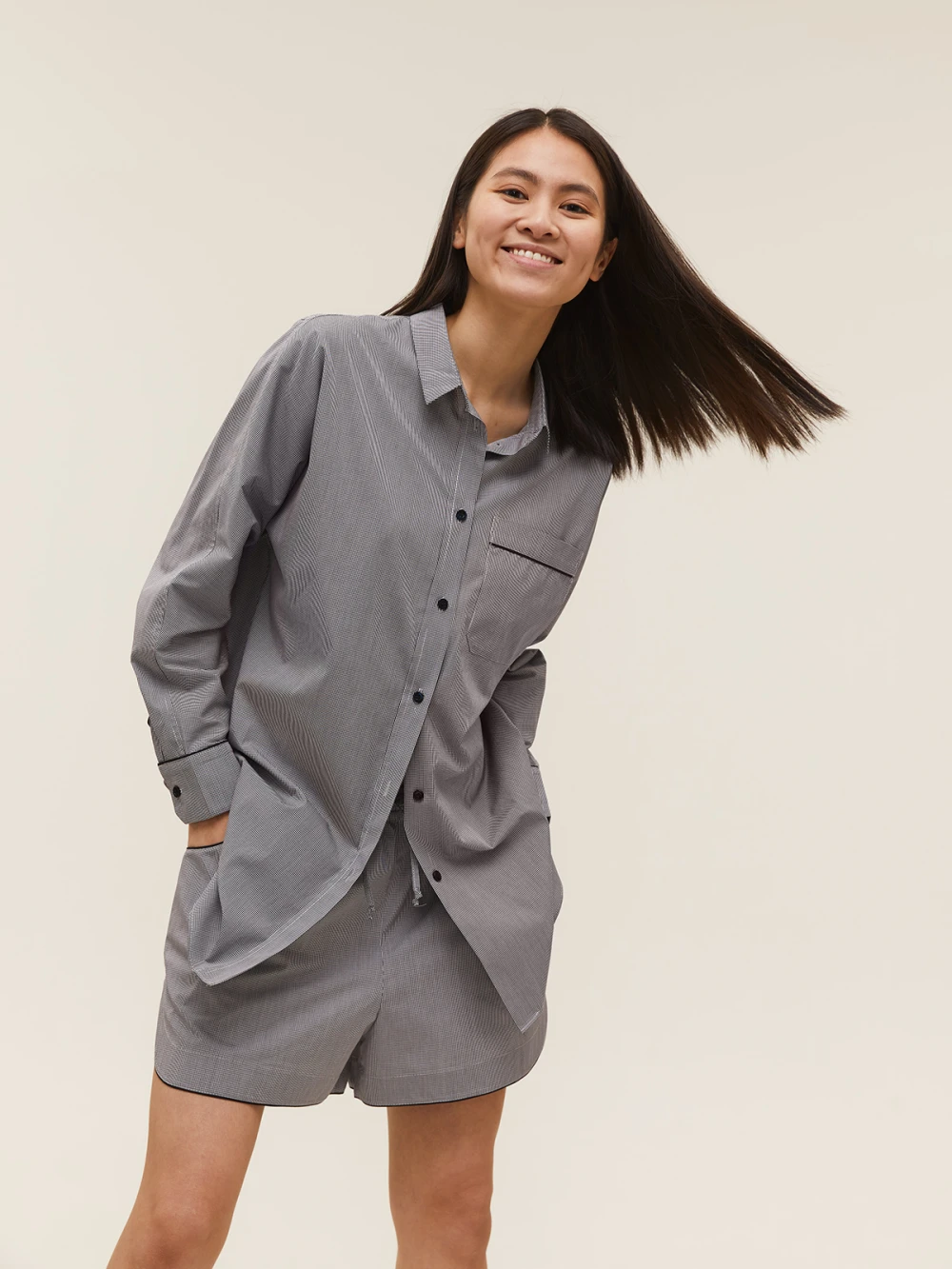 Костюм Atra (Цвет Чёрно-белый в клетку, Размер S, Состав 100% хлопок)