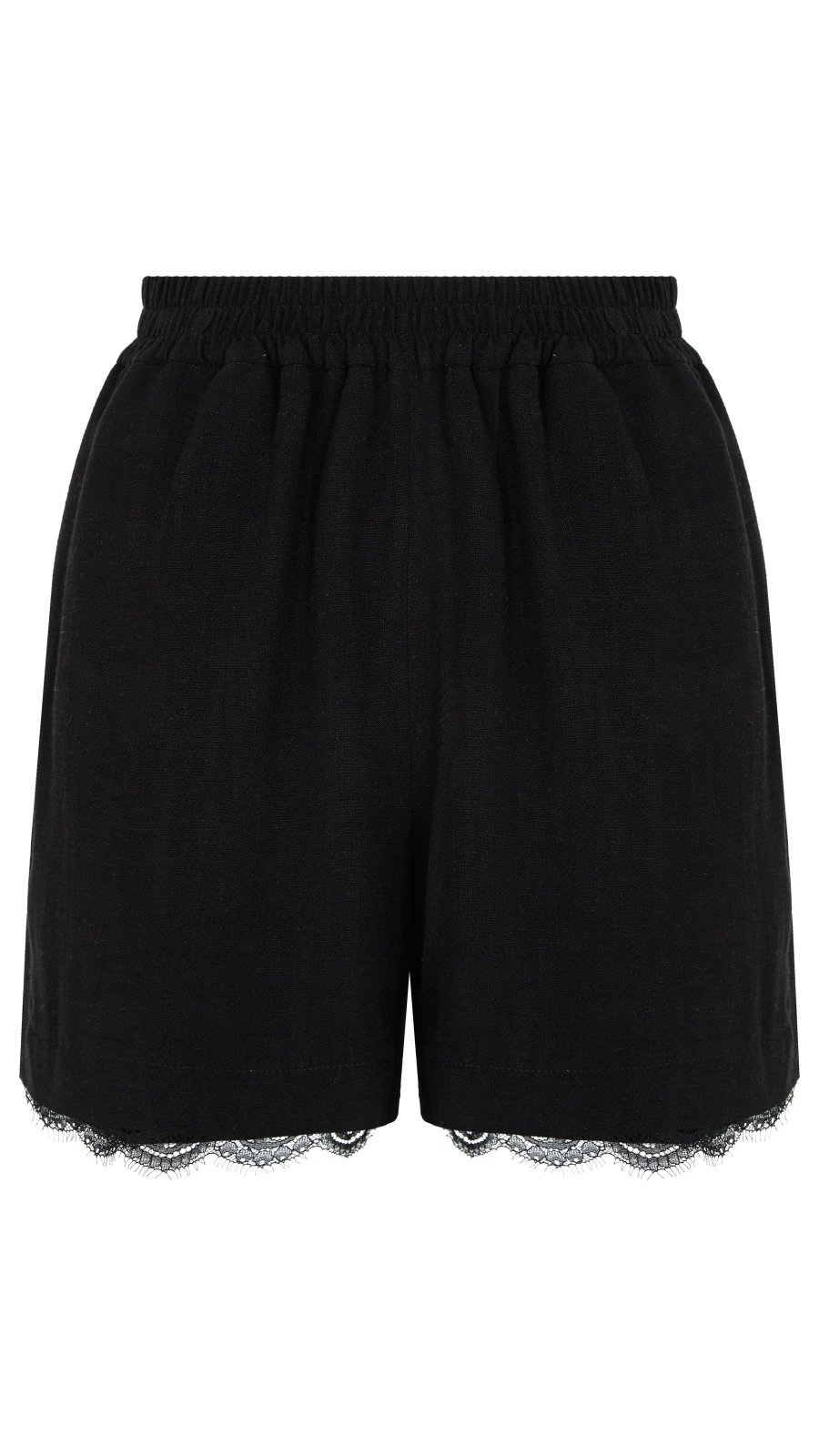 Шорты June (Цвет Чёрный, Размер 42/XS, Состав 70% вискоза, 30% лён)