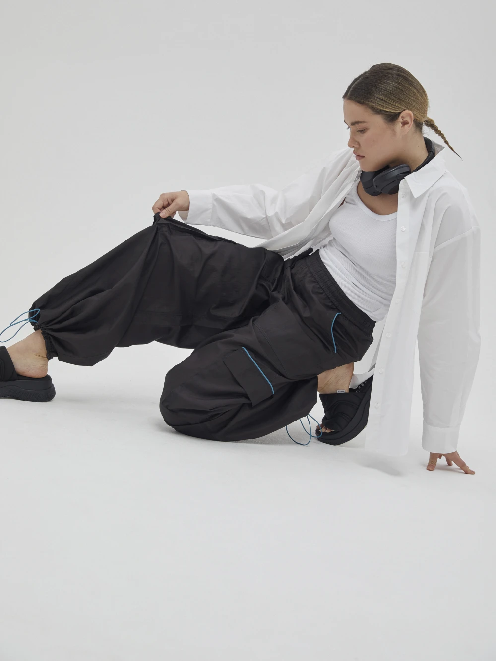 Брюки Richi (Цвет Коричневый, Размер XL, Состав 100% шёлк)