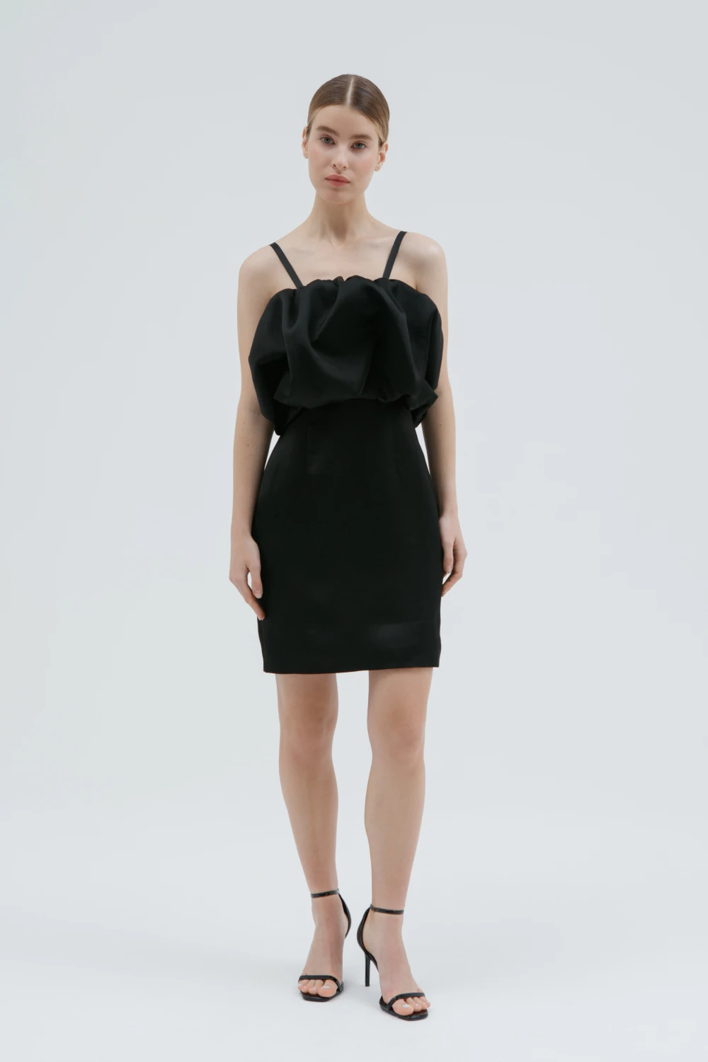 Платье Vanda (Цвет Чёрный, Размер S, Состав 71% вискоза, 13% лён, 10% шерсть, 6% хлопок)