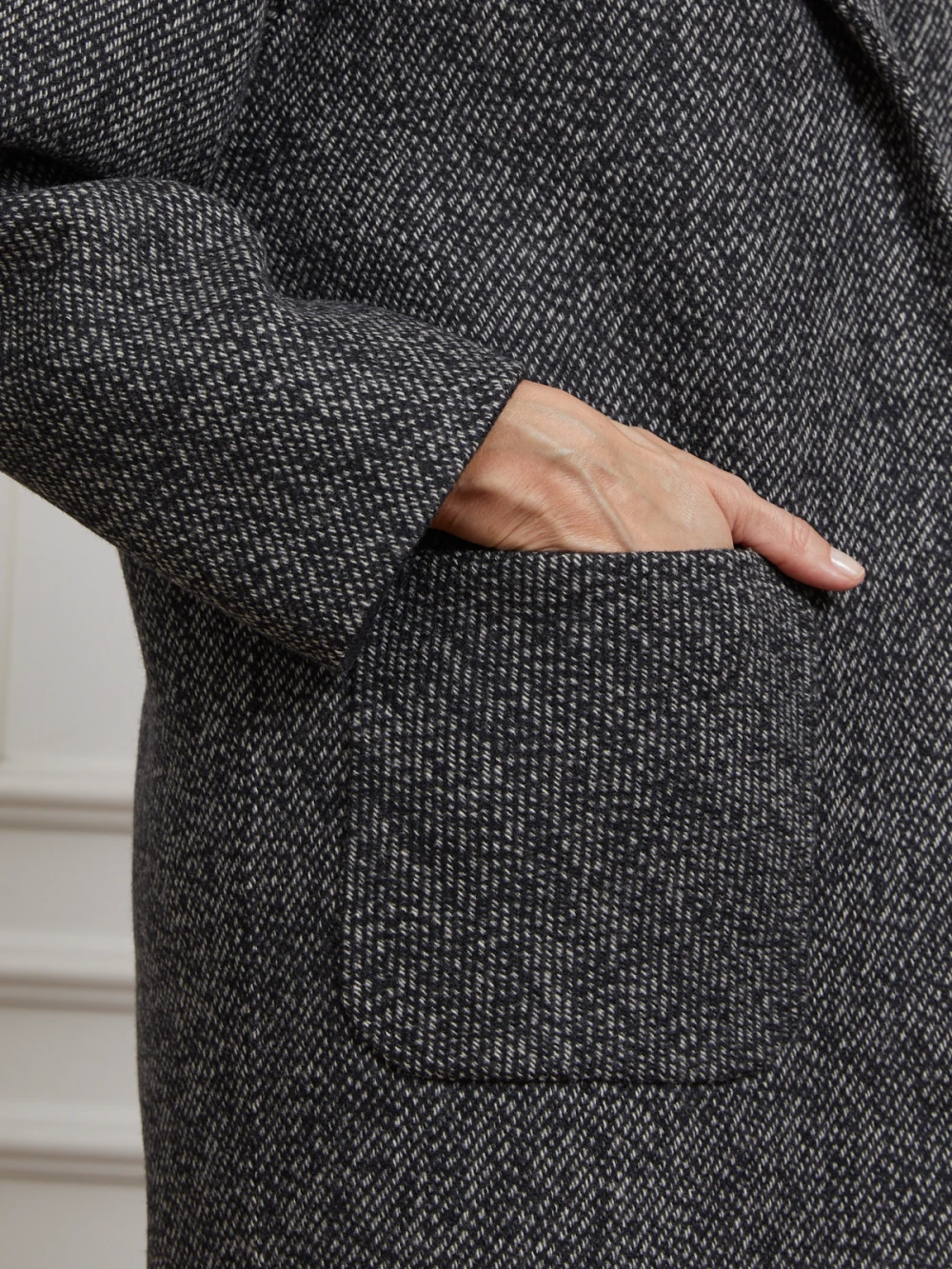 Пальто Lumba (Цвет Чёрно-белый, Размер S, Состав 50% шерсть, 50% кашемир)