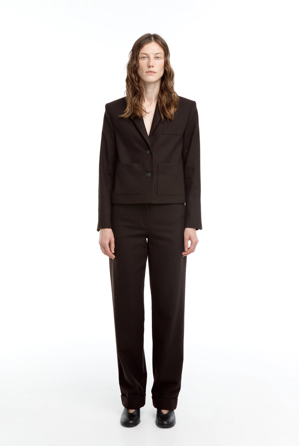 Жакет FOLK ( Цвет Горький шоколад )