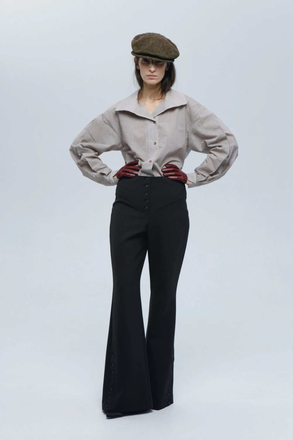 Брюки Bootcut (Цвет Горький шоколад, Размер 42/XS, Состав 64% Полиэстер, 27% Вискоза, 6% Хлопок, 3% Эластан)