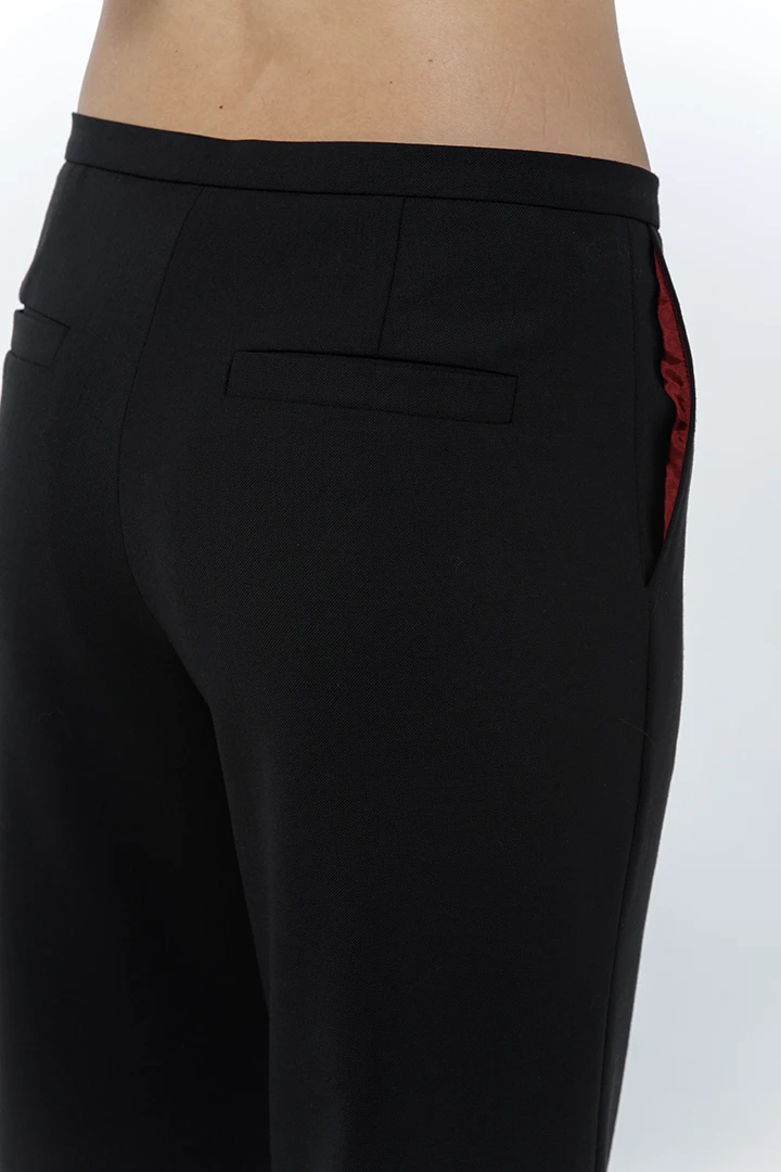 Брюки Psyhology (Цвет Чёрный, Размер 44/S, Состав 53% полиэстер, 44% шерсть, 3% эластан)