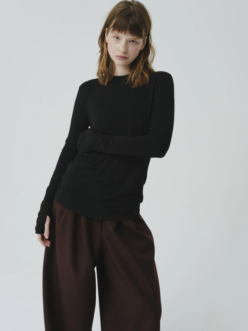 Брюки ILU ( Цвет Бордовый в полоску )