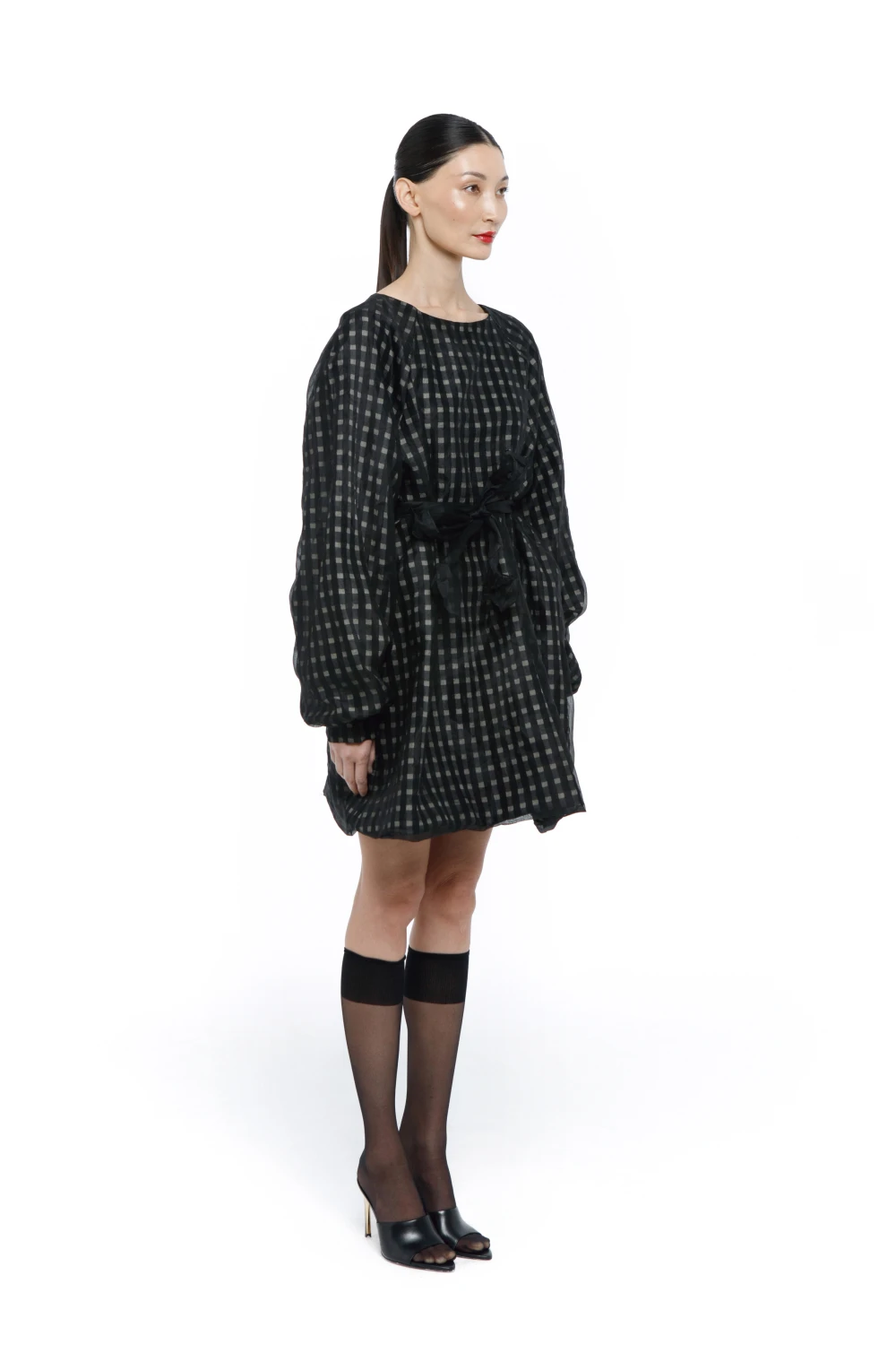Платье Sky ( Цвет Чёрный в золотую клетку )