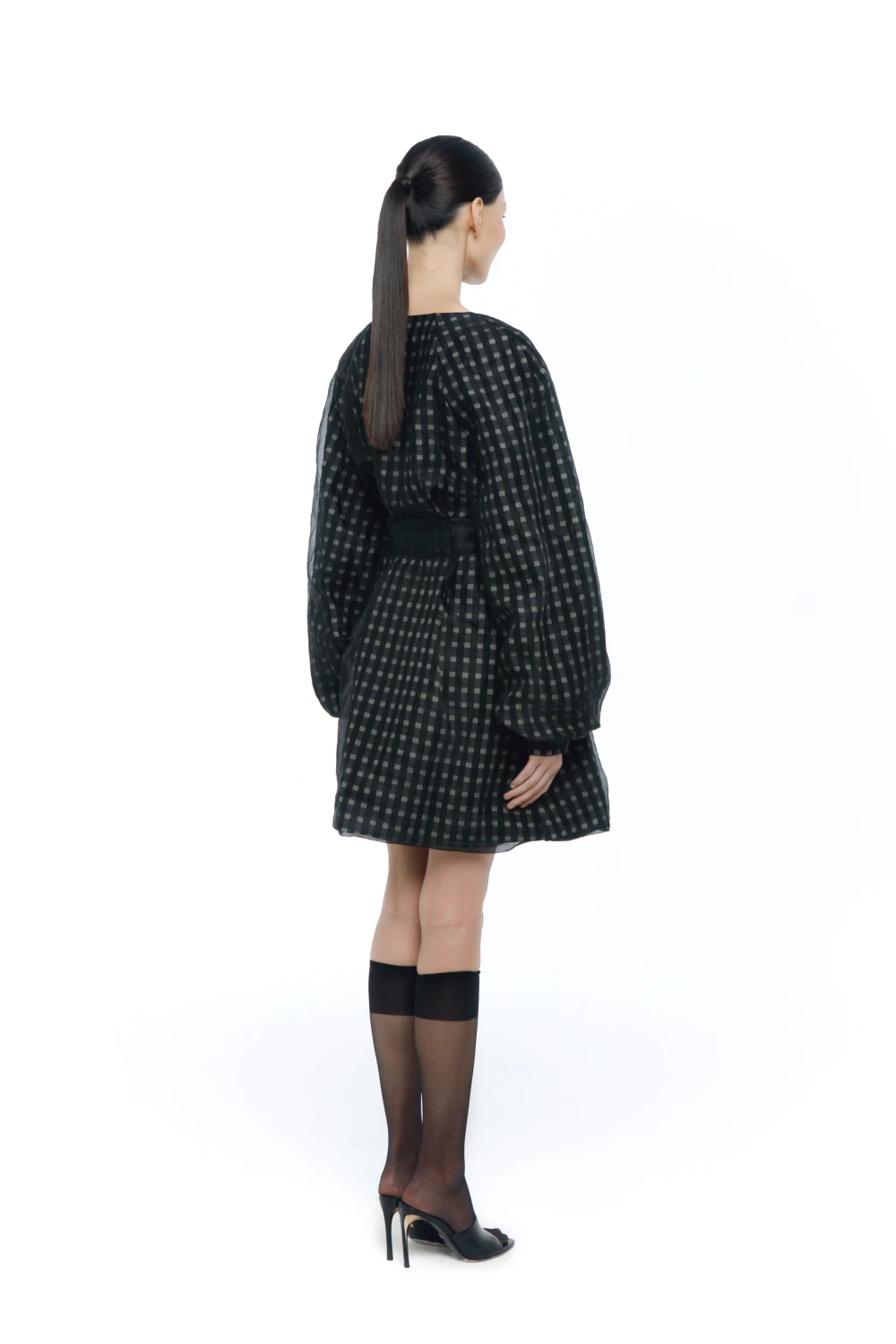 Платье Sky ( Цвет Чёрный в золотую клетку )