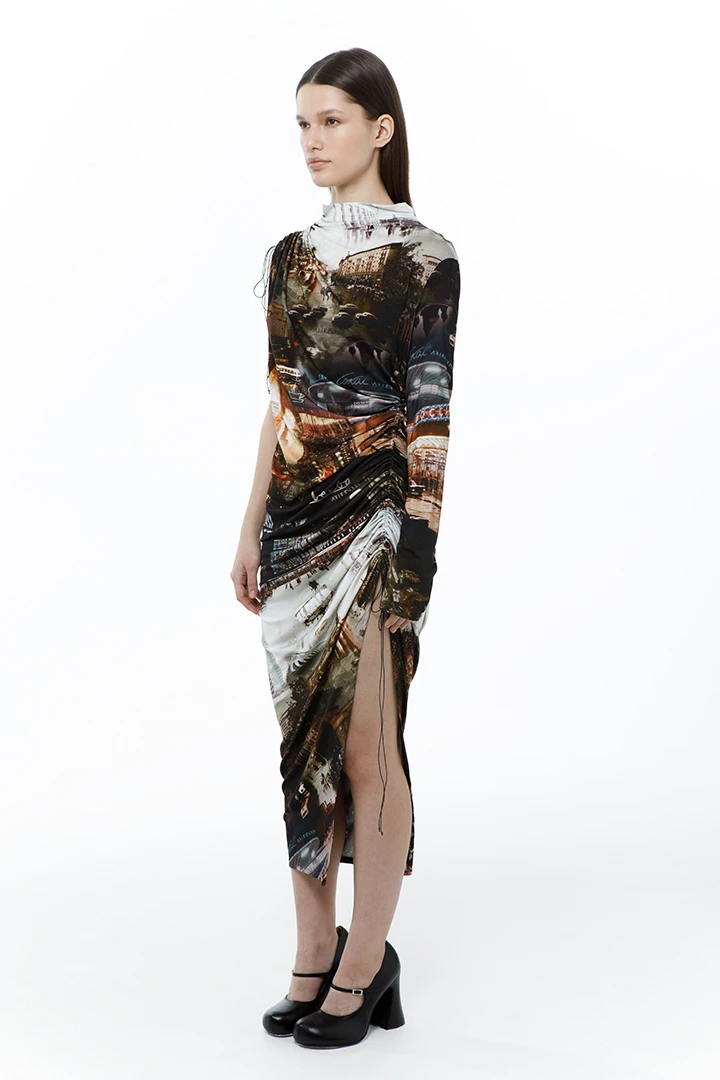 Платье City ( Цвет Принт Москва )