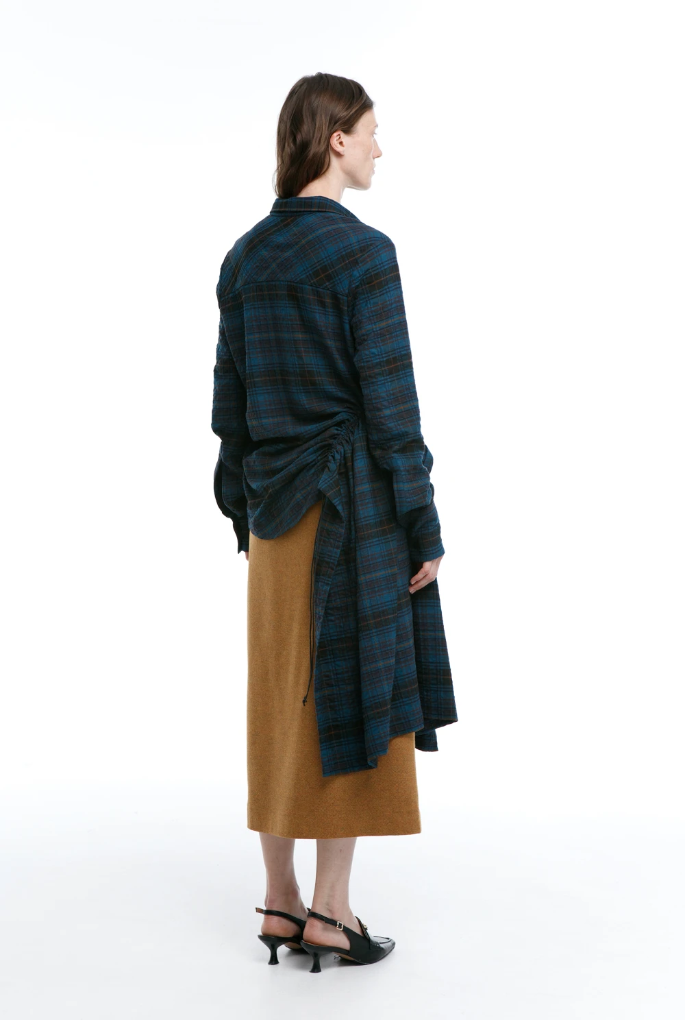 Рубашка Ixora ( Цвет Морская волна в клетку )