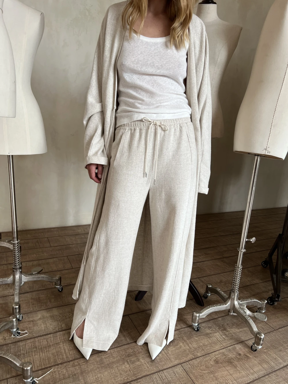 Брюки Linen 2 (Цвет Натуральный, Размер 44/S, Состав 70% вискоза, 30% лён)