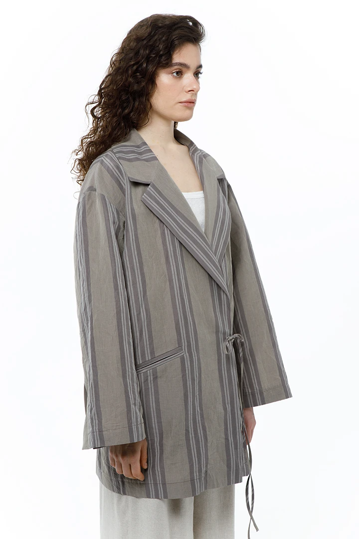 Жакет Untitled ( Цвет Серый в полоску )