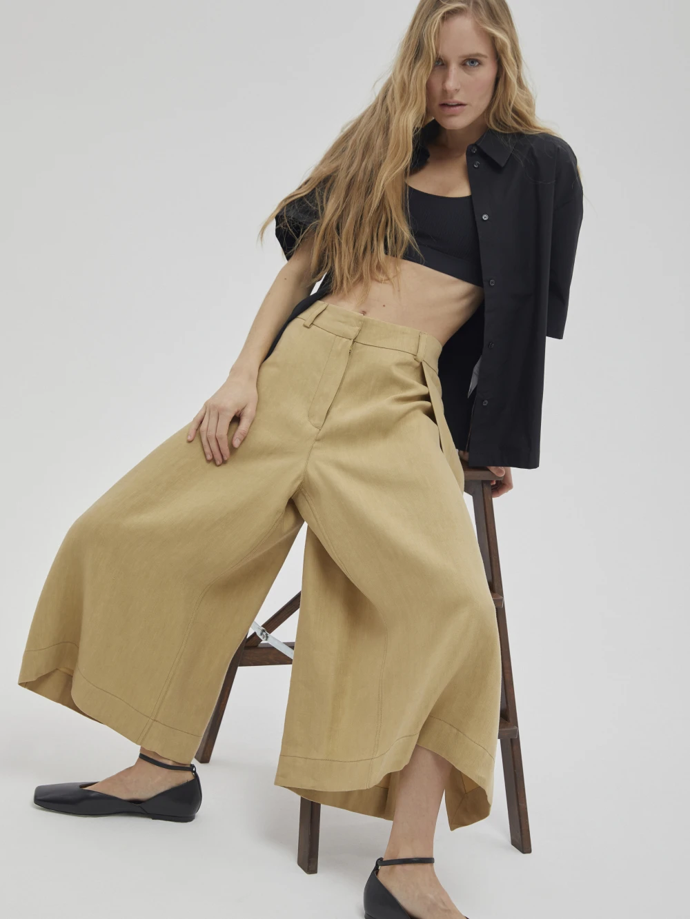 Брюки Amaro ( Цвет Бежевый )