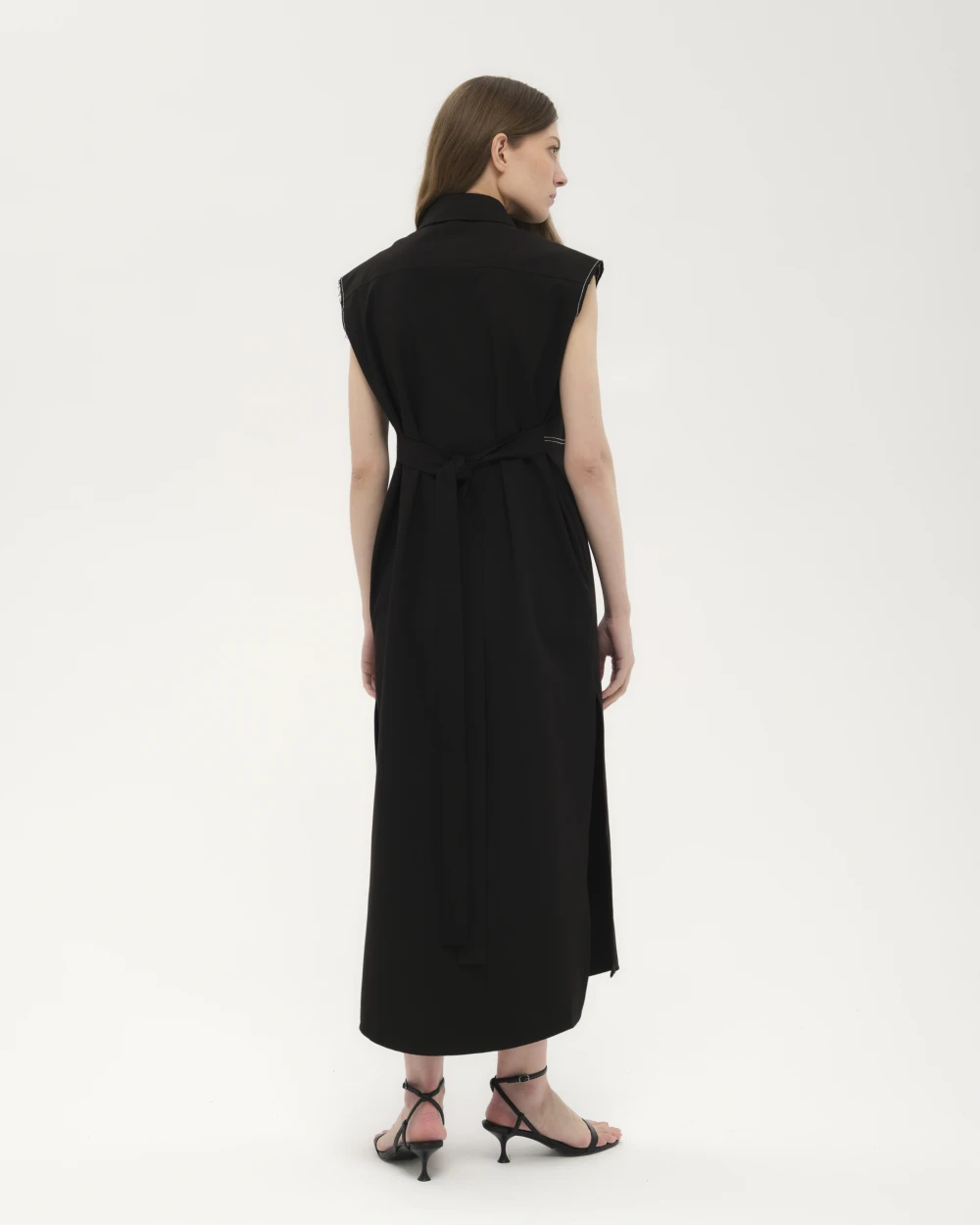 Платье Bela (Цвет Чёрный, Размер S, Состав 97% хлопок, 3% эластан)