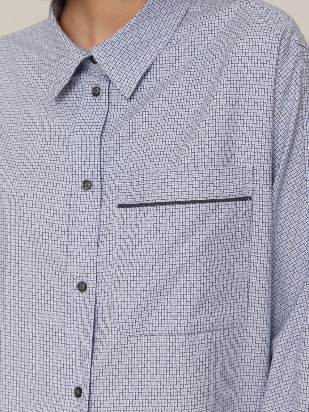 Костюм Atra (Цвет Голубой с узором/серый, Размер S, Состав 100% хлопок)