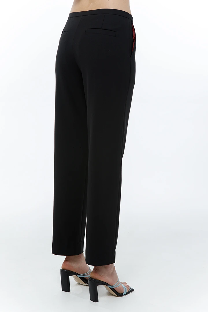 Брюки Psyhology (Цвет Чёрный, Размер 44/S, Состав 53% полиэстер, 44% шерсть, 3% эластан)