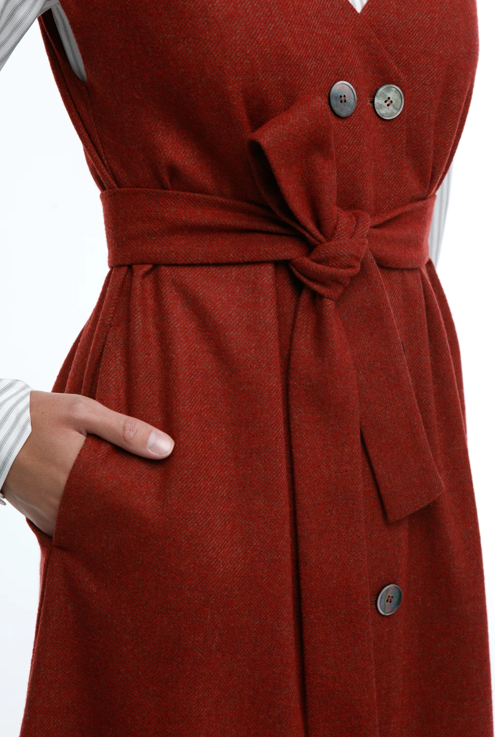 Платье Morning (Цвет Красное дерево, Размер 44/S, Состав 80% шерсть, 20% полиамид)