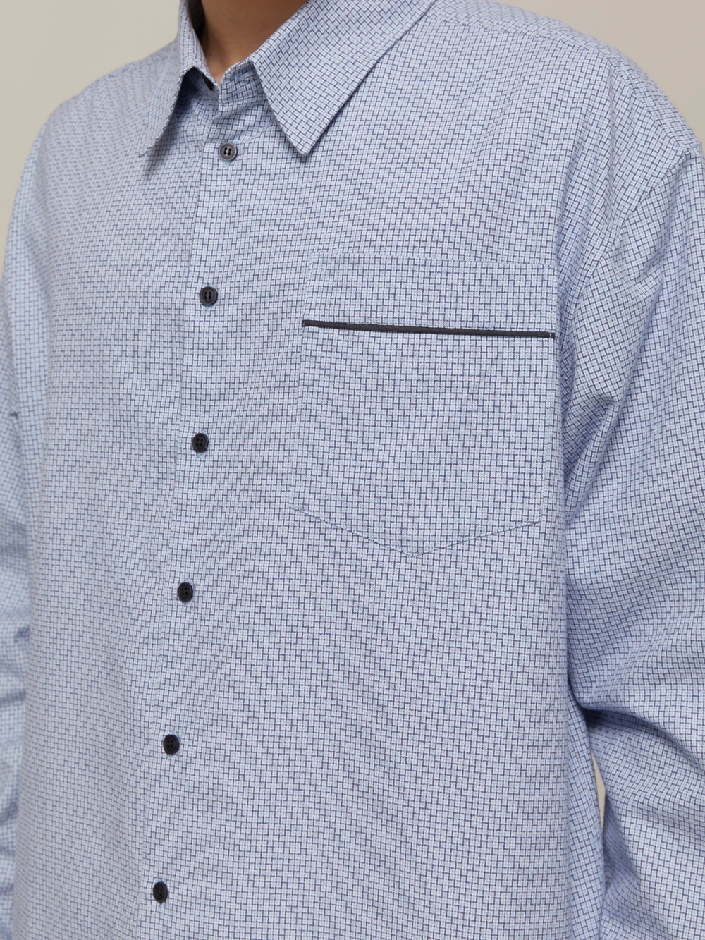 Пижама мужская Aries (Цвет Голубой с узором, Размер L, Состав 100% хлопок)