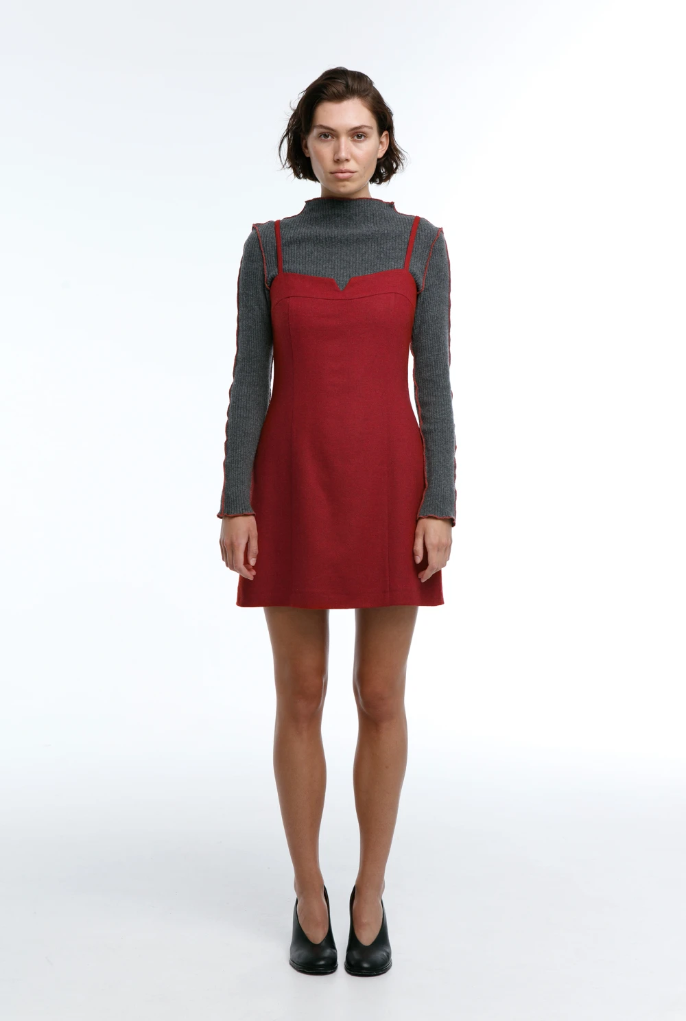 Платье Frock (Цвет Красный, Размер 44/S, Состав 80% шерсть, 20% полиамид)