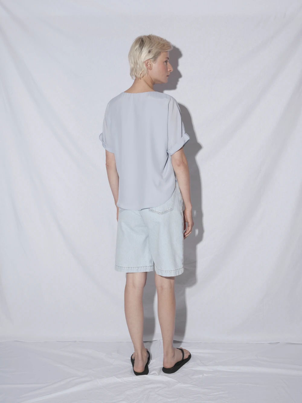 Блузка Daizy (Цвет Голубой, Размер S, Состав 70% ацетат, 30% шёлк)