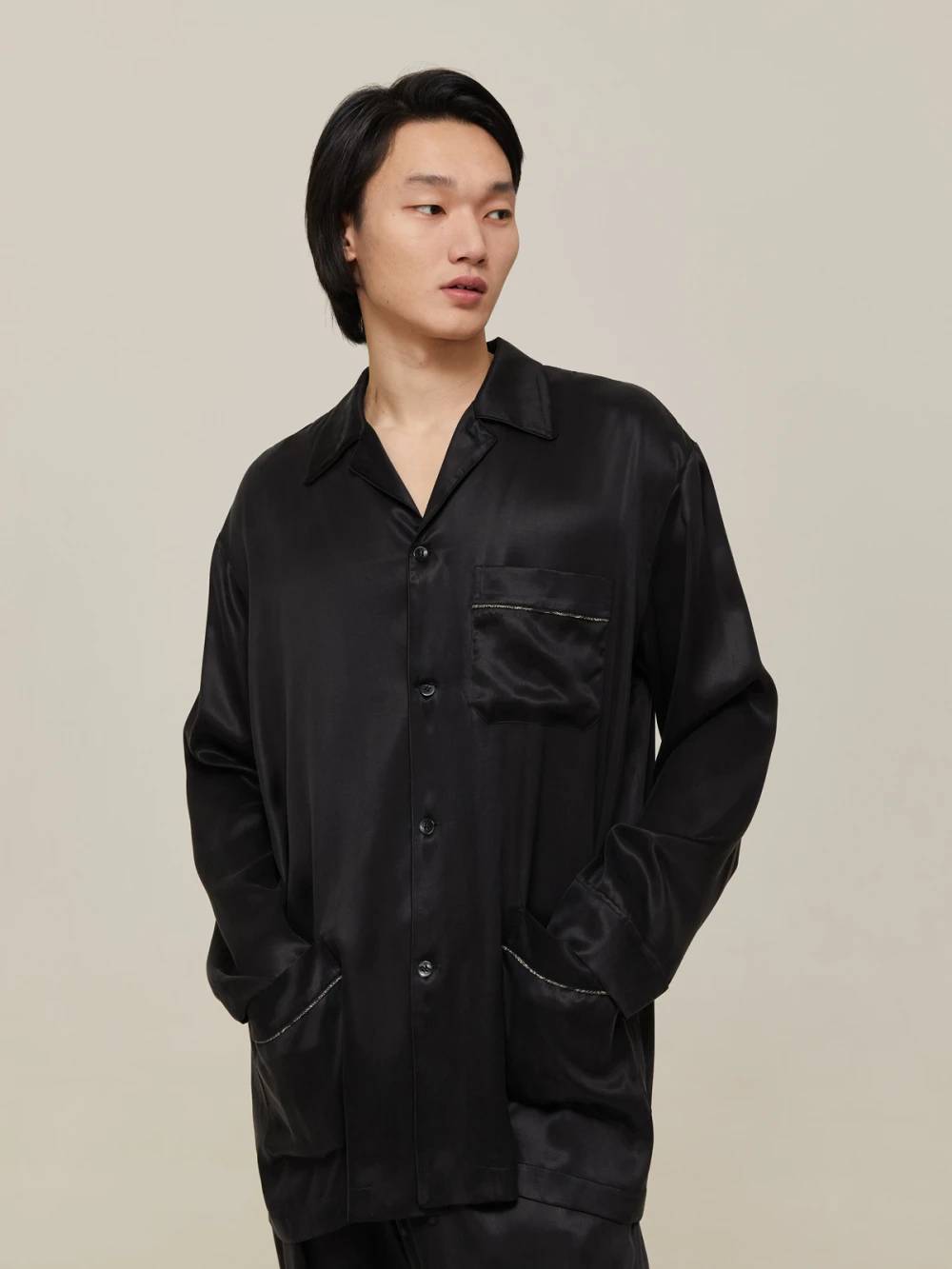 Пижама мужская Kolrig (Цвет Чёрный, Размер M, Состав 55% купро, 45% вискоза)