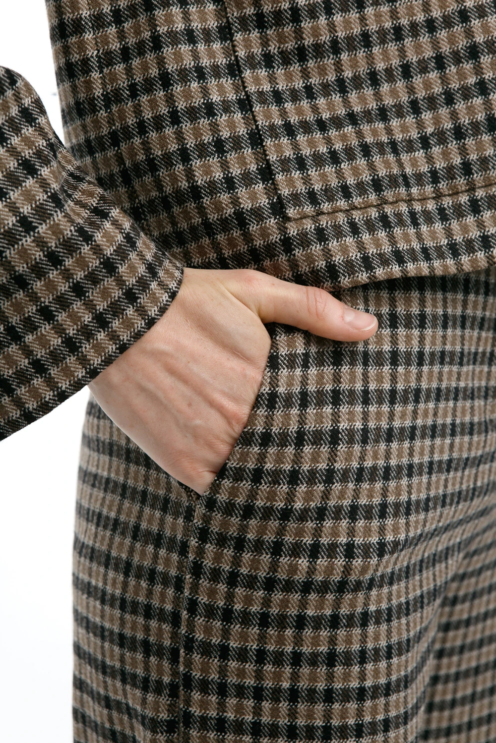 Брюки Tales ( Цвет Коричнево-оливковая клетка )