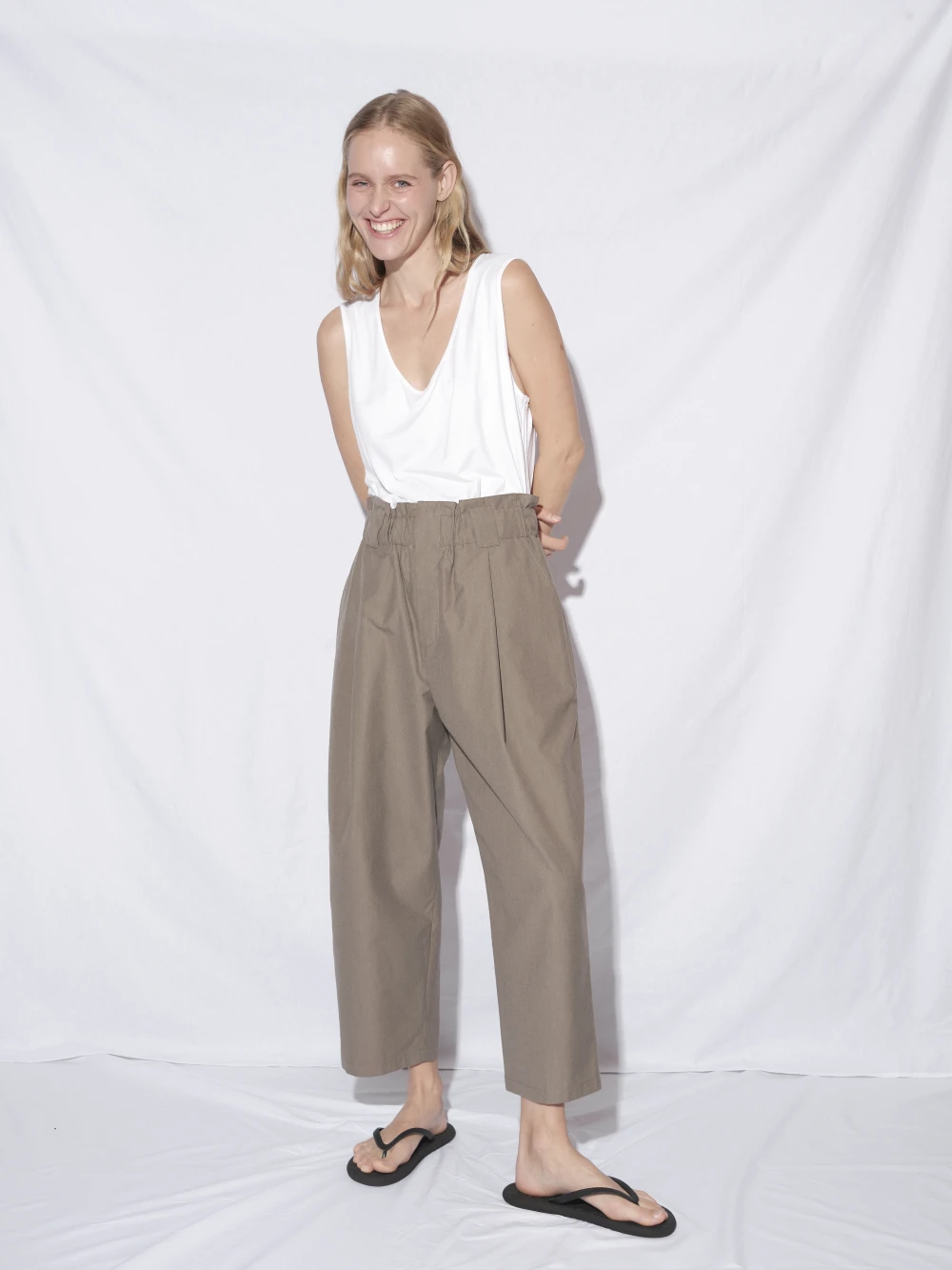 Брюки Vero (Цвет Светло-коричневый, Размер M, Состав 100% хлопок)