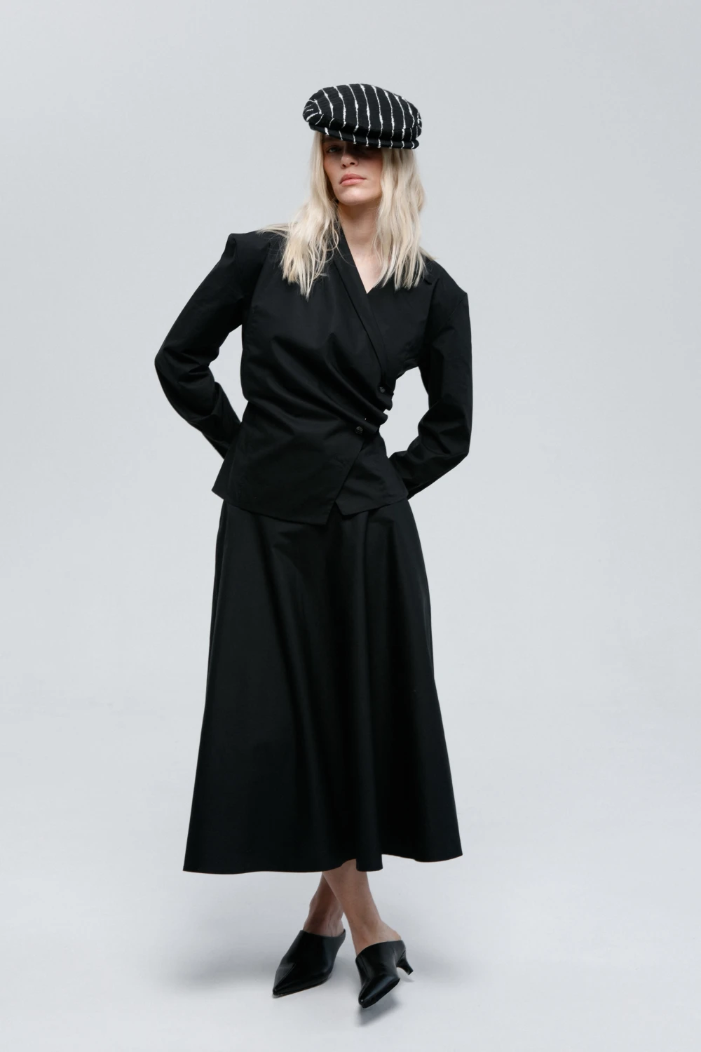 Юбка Courage (Цвет Чёрный, Размер 44/S, Состав 53% Хлопок, 42% Вискоза, 5% Эластан)