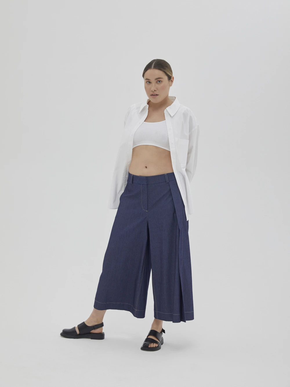 Брюки Amaro (Цвет Тёмно-синий, Размер S/M, Состав 97% хлопок, 3% эластан)