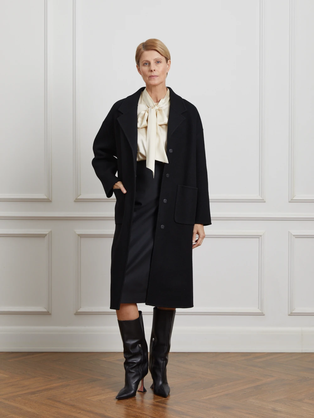 Пальто Lumba (Цвет Чёрный, Размер S, Состав 80% шерсть, 20% акрил)